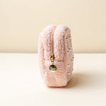 The Darling Effect Teddy Pouch - Blush Pink with Pearls - Juli's Wearable Art