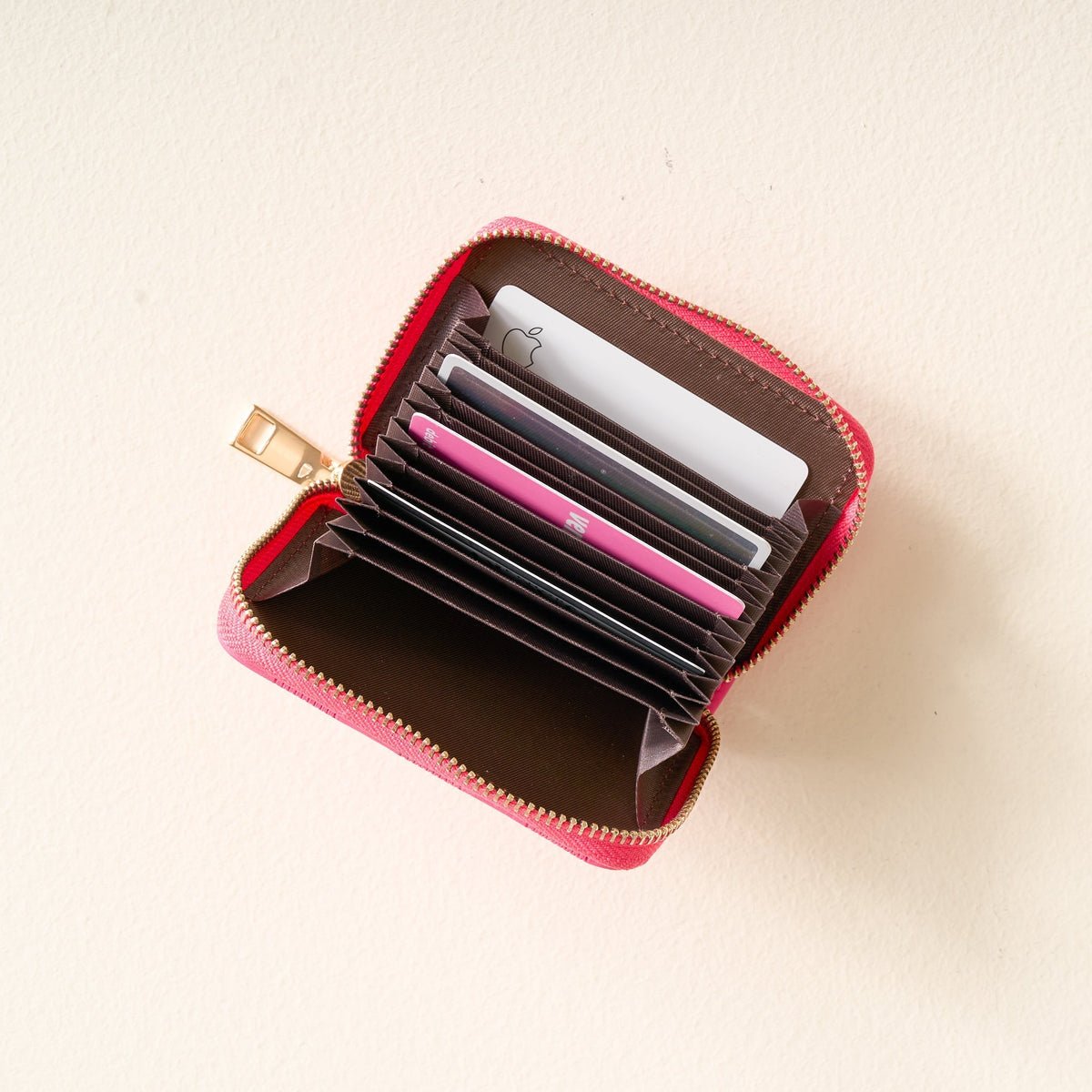 The Darling Effect Zip Around Wallet - Hot Pink Check - Juli's Wearable Art