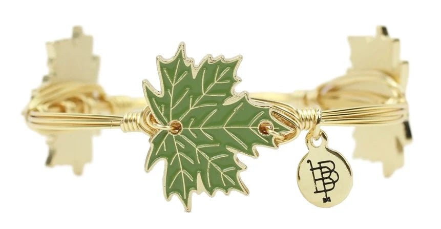 The Fall Leaf Bangle Bracelet - Juli's Wearable Art