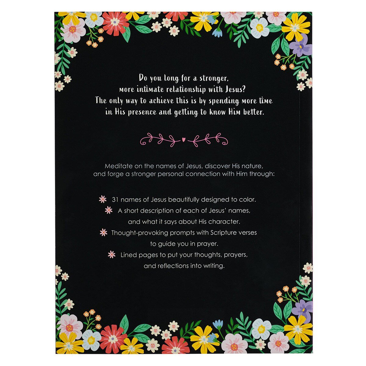 The Names of Jesus Prompted Coloring Prayer Journal - Juli's Wearable Art