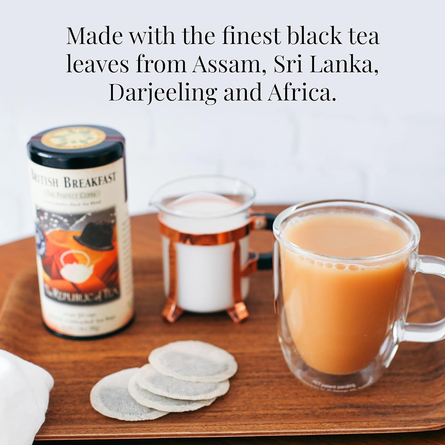 The Republic of Tea British Breakfast Black Tea (50 Tea Bags, 2.8 oz Tin)