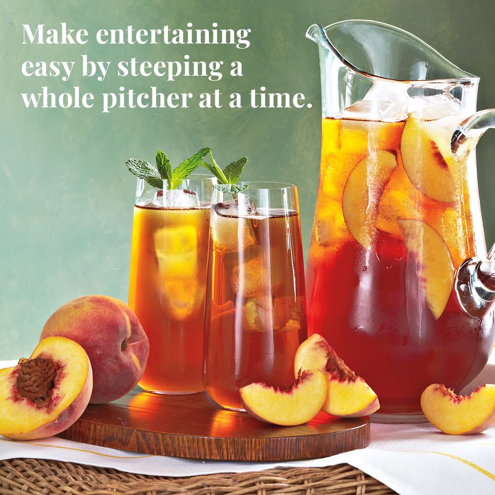 The Republic of Tea – Ginger Peach Black Iced Tea (8 Large Quart - Sized Tea Pouches) - Juli's Wearable Art