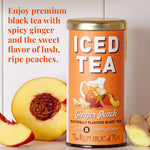 The Republic of Tea – Ginger Peach Black Iced Tea (8 Large Quart - Sized Tea Pouches) - Juli's Wearable Art