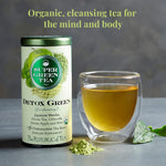 The Republic of Tea - Organic Detox SuperGreen Tea Tin, 36 Tea Bags, Naturally Caffeinated Japanese Matcha and Green Tea - Juli's Wearable Art