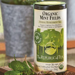 The Republic of Tea - Organic Mint Fields Herbal Tea, 36 Tea Bags, Caffeine - Free Mint and Lemon Balm Tea - Juli's Wearable Art