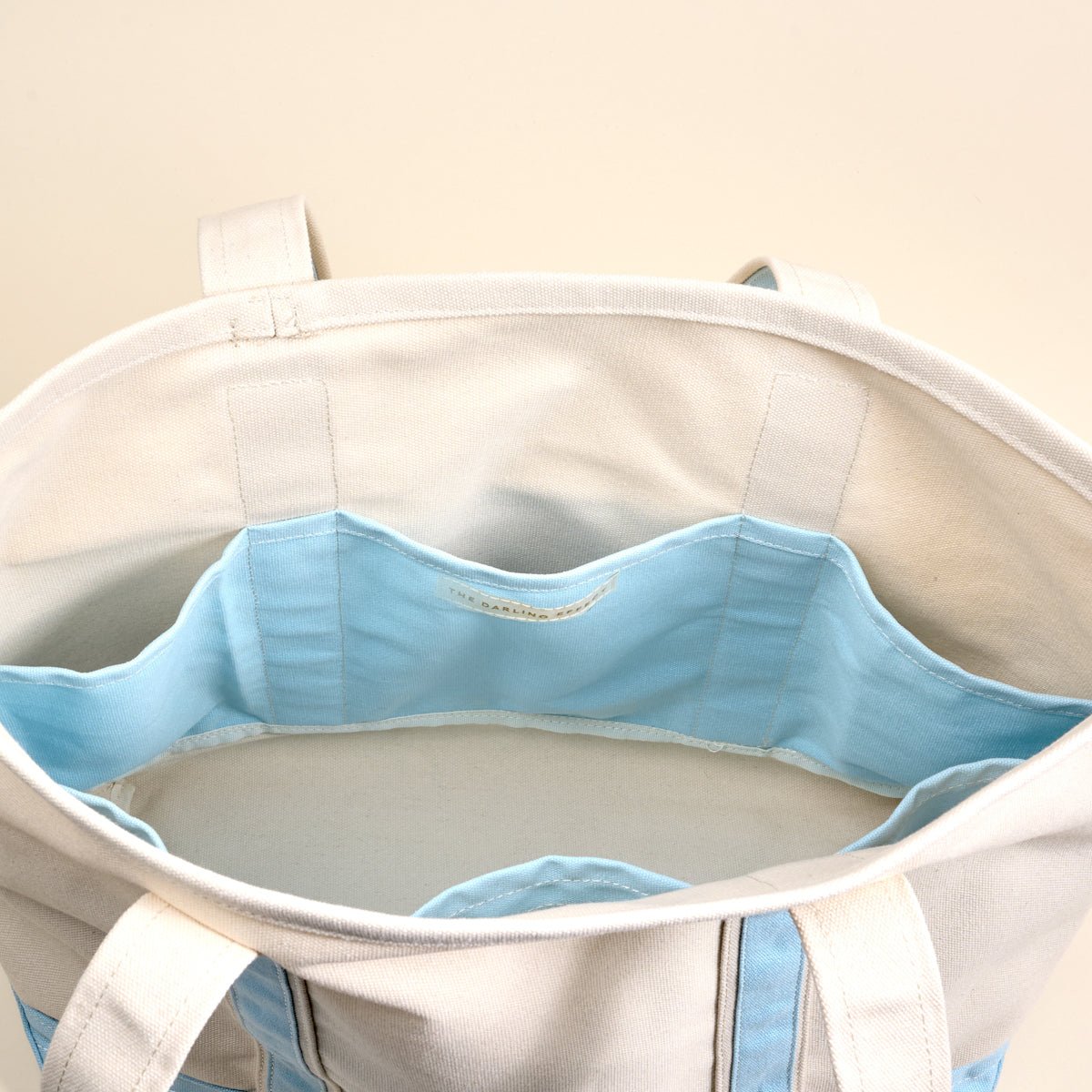 The Signature Canvas Tote Bag | Light Blue - Juli's Wearable Art