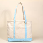The Signature Canvas Tote Bag | Light Blue - Juli's Wearable Art