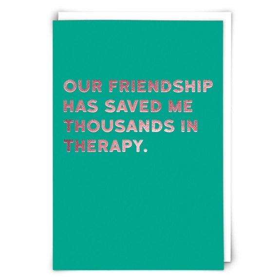 Therapy Greeting Card - Juli's Wearable Art