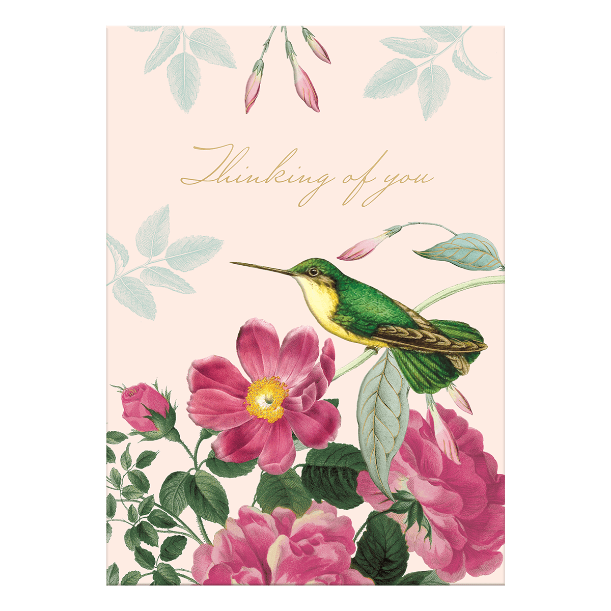 Thinking of You Hummingbird Greeting Card - Juli's Wearable Art