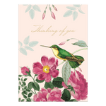 Thinking of You Hummingbird Greeting Card - Juli's Wearable Art