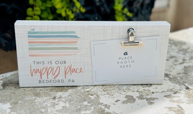 This is Our Happy Place - Bedford Frame - Juli's Wearable Art
