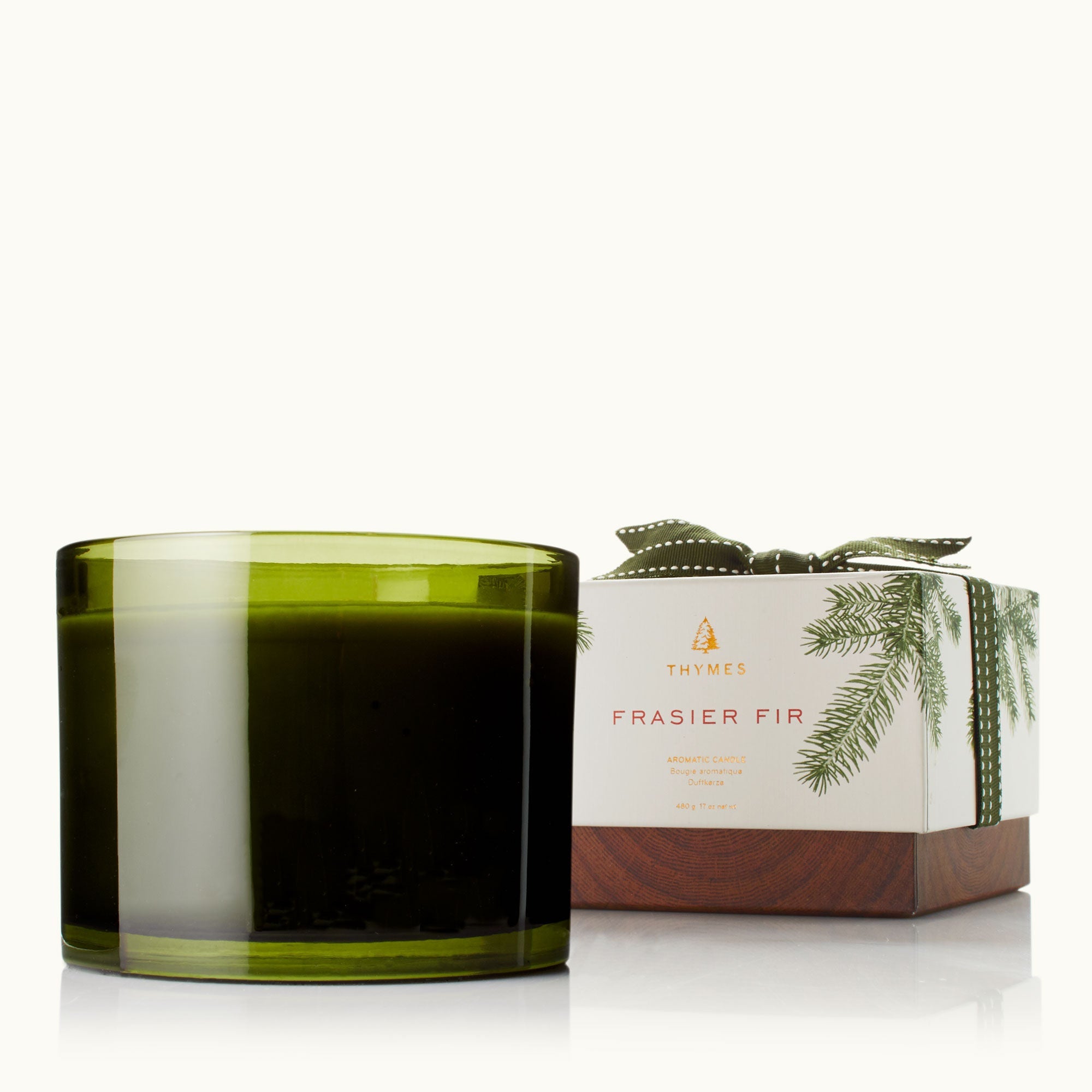 THYMES Frasier Fir Green 3-Wick Candle - Thumbnail 4
