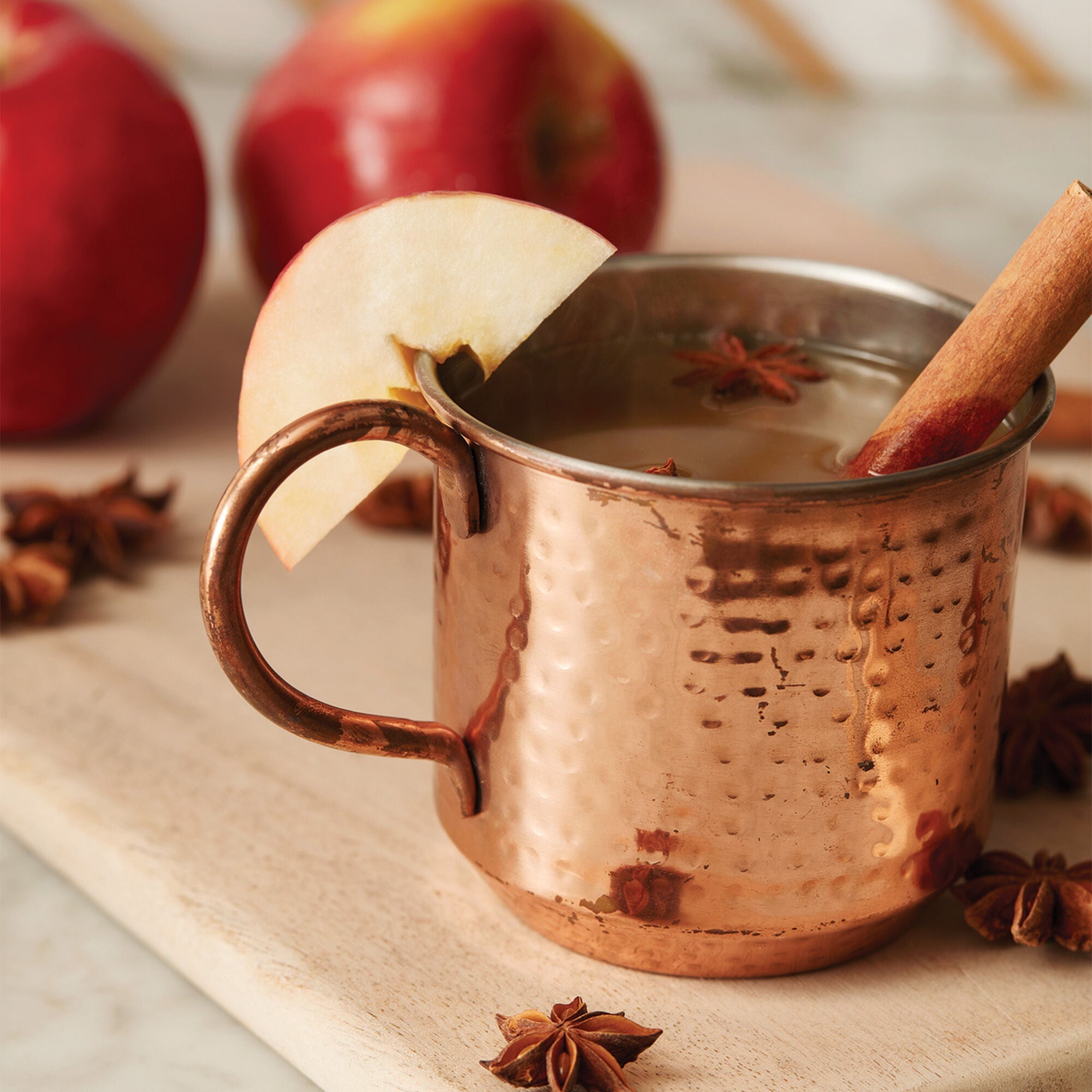 Thymes Simmered Cider Copper Cup Candle - Juli's Wearable Art