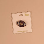 Timeless Brooch | Dazzle Football - Juli's Wearable Art