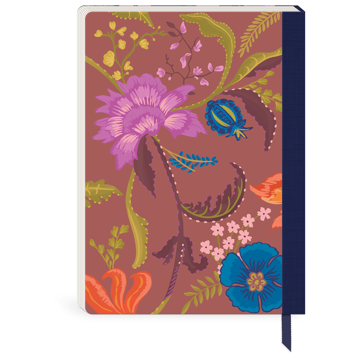 Timeless Treasures - Peacock Softcover Journal - Juli's Wearable Art