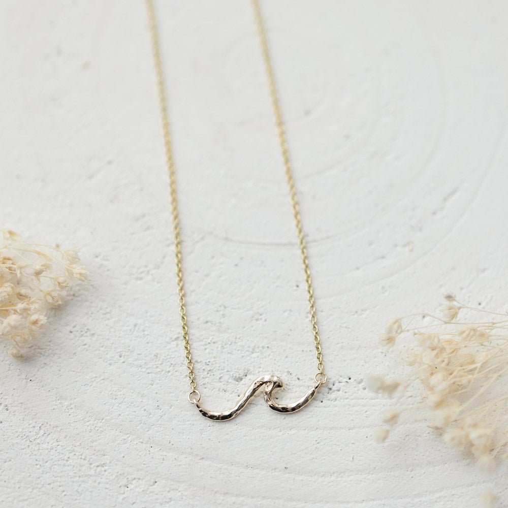 Tiny Wave Necklaces - Juli's Wearable Art