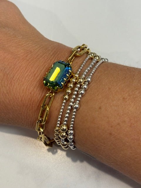 TOVA Dereka Bracelet | Peridot Verde - Juli's Wearable Art