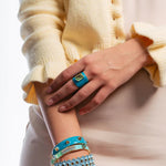 TOVA Mireya Bangle Bracelet | Mint - Juli's Wearable Art