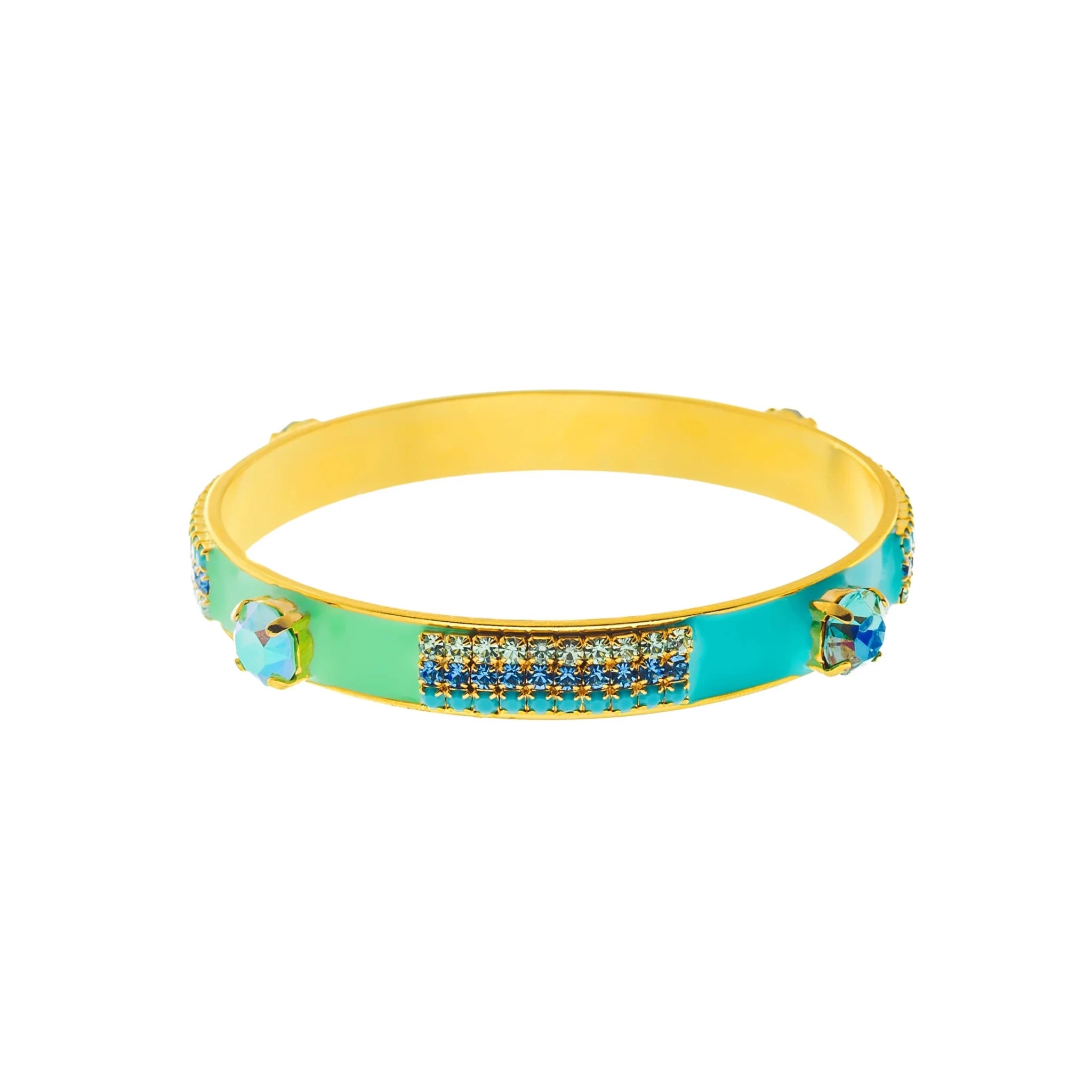 TOVA Mireya Bangle Bracelet | Mint - Juli's Wearable Art