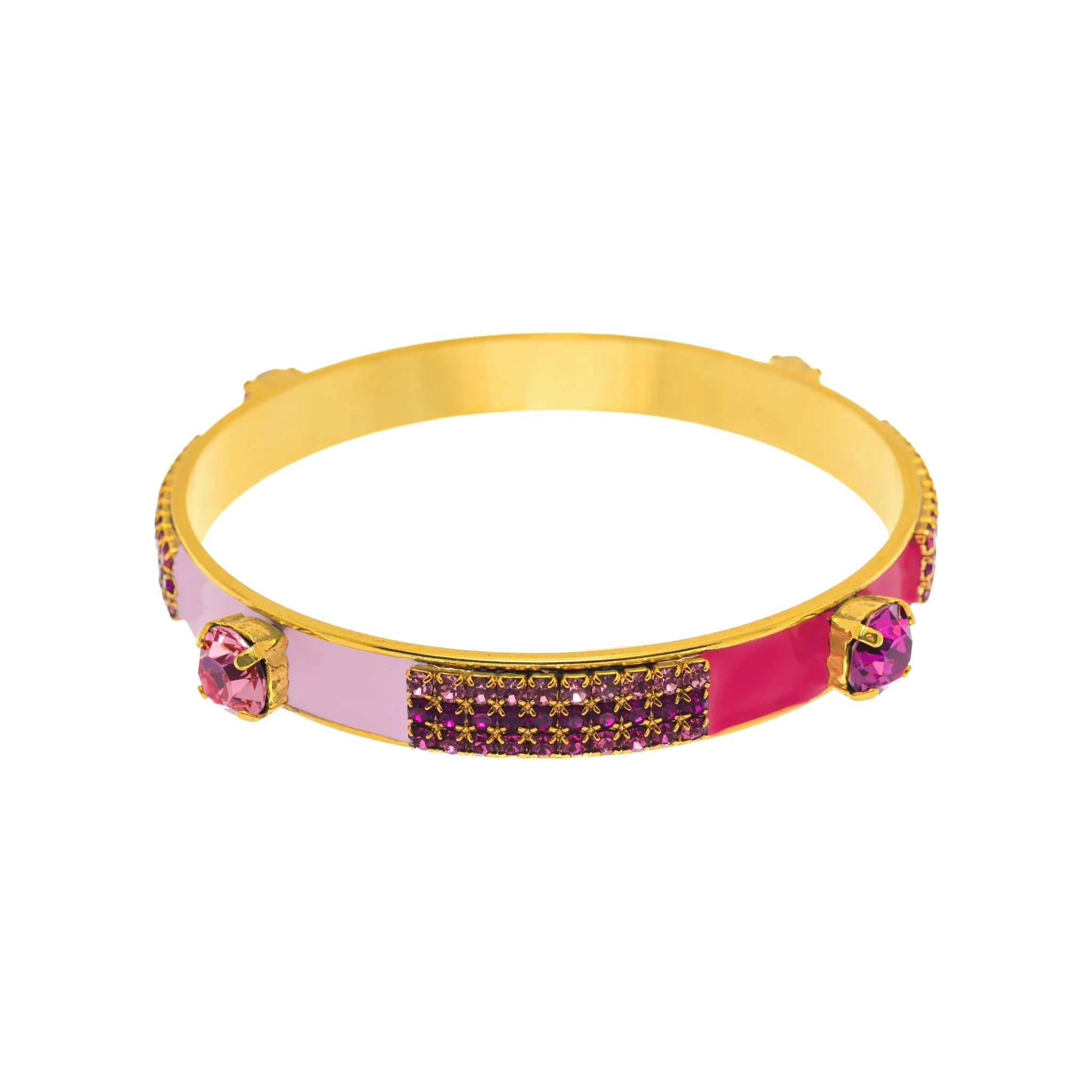 TOVA Mireya Medium Bangle Bracelet | Pink Multi - Juli's Wearable Art