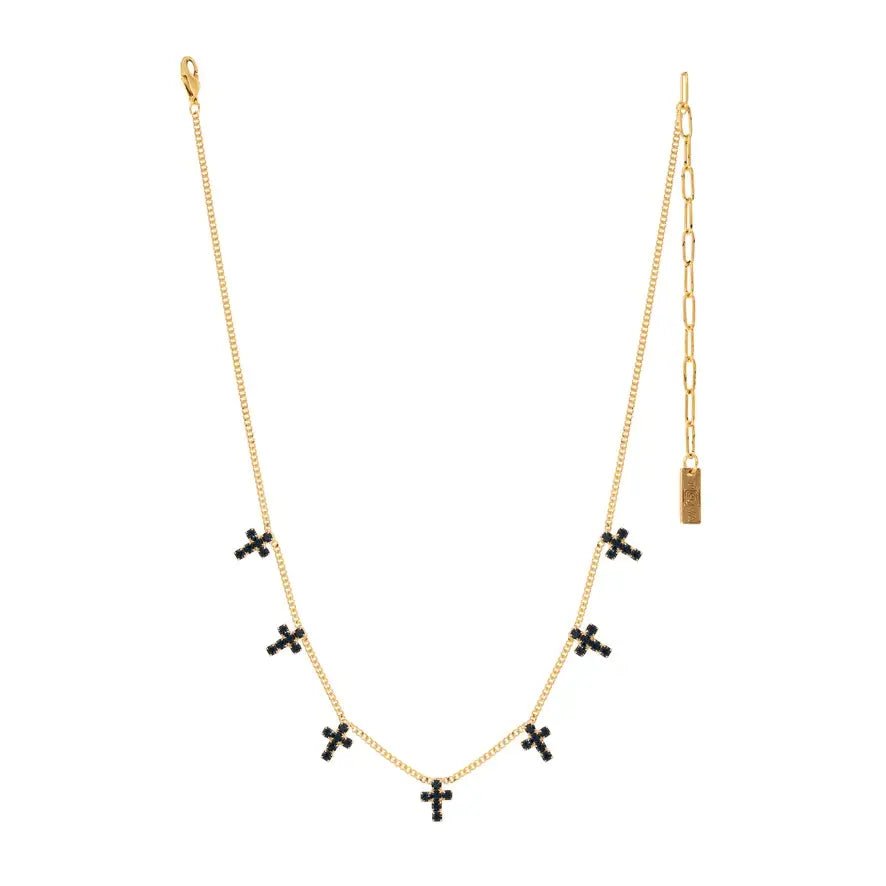 TOVA Multi Cross Necklace | Gold Montana