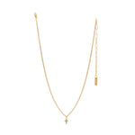 TOVA Single Mini Cross Necklace | Chysolite - Juli's Wearable Art