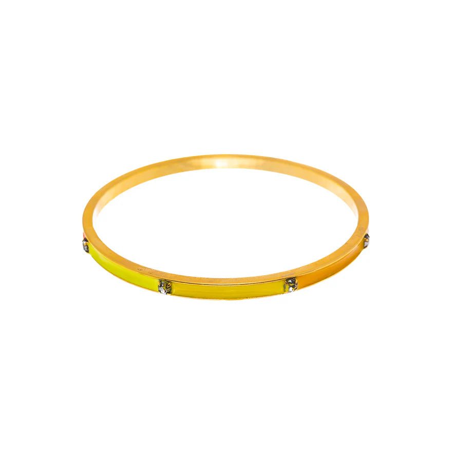TOVA Tyra Bangle | Yellow Multi - Juli's Wearable Art