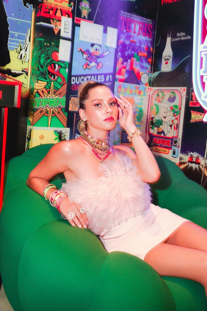 TOVA Tyra Bangle | Yellow Multi - Juli's Wearable Art