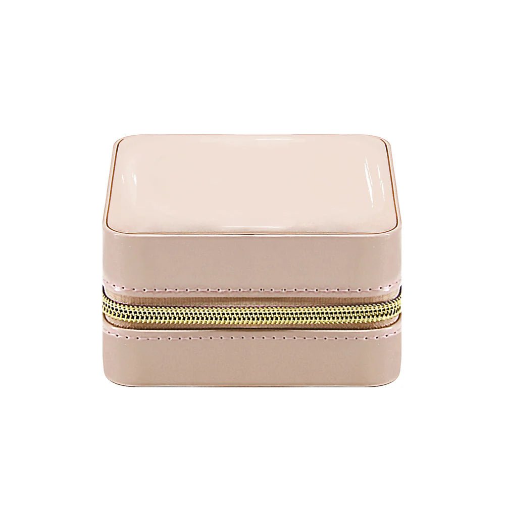 Pearl Travel Jewelry Case | Nude