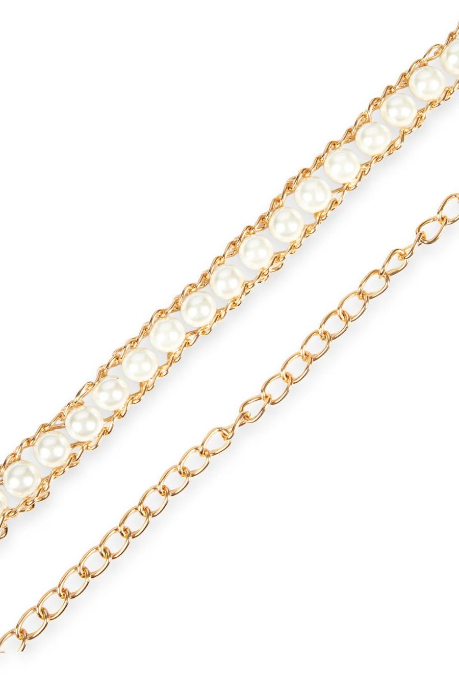 Tribal 0.5" Chain with Pearls Belt | Gold - Juli's Wearable Art