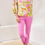 Tribal 3/4 Sleeve Blouse with Smocked Yoke - Juli's Wearable Art