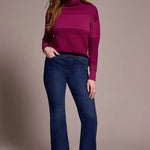 Tribal Audrey Boundless Stretch Denim Pull - On Flare Jeans - Juli's Wearable Art