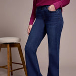 Tribal Audrey Boundless Stretch Denim Pull - On Flare Jeans - Juli's Wearable Art