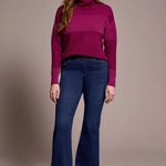 Tribal Audrey Boundless Stretch Denim Pull - On Flare Jeans - Juli's Wearable Art