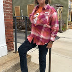 Tribal Audrey Pull - On Slim Ankle Pants with Glitters – Gold Denim Dark Rinse - Juli's Wearable Art