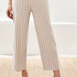 Tribal Bengaline Stripe Pull - On Capri Pants | Beach - Juli's Wearable Art