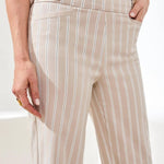 Tribal Bengaline Stripe Pull - On Capri Pants | Beach - Juli's Wearable Art
