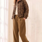 Tribal Bouclé Button Front Animal Print Jacket | Hickory - Juli's Wearable Art
