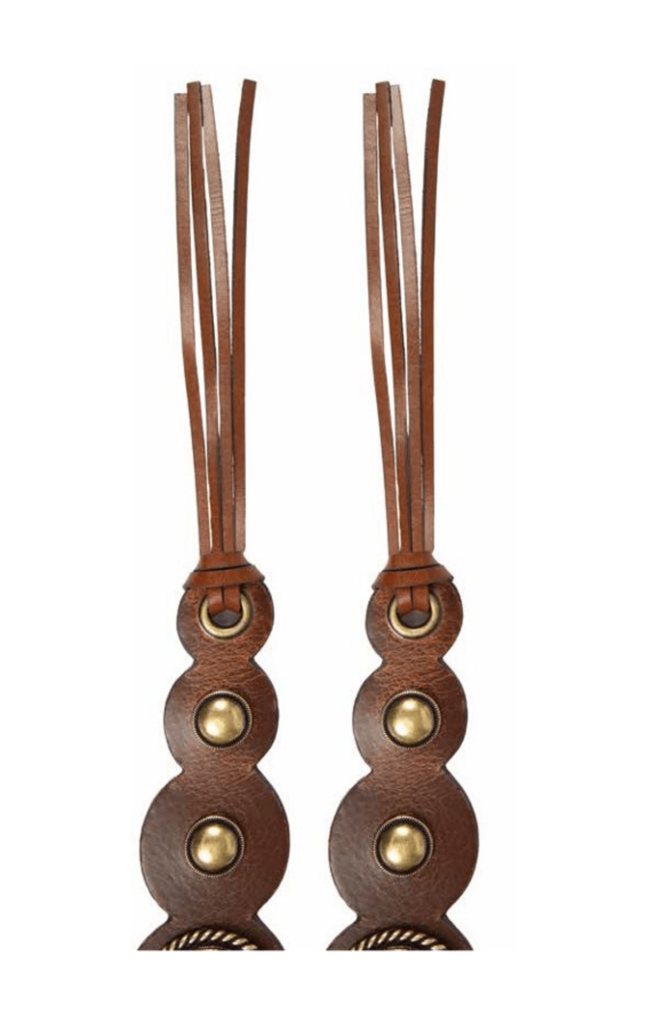 Tribal Carly Leather Tie Belt with Vintage Concho Details | Tan