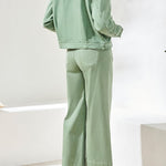 Tribal Comfort Stretch Denim Button - Front Jacket | Moss - Juli's Wearable Art