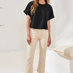 Tribal Comfort Stretch Pull - On Kick Flare Capris | Canvas - Juli's Wearable Art