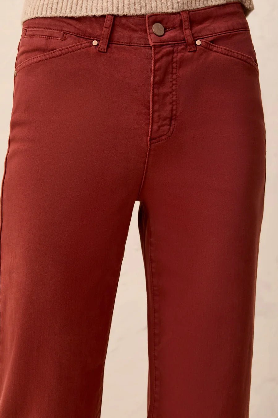 Tribal Comfort Stretch Wide Leg Pull-On Pants | Henna - Juli's Wearable Art