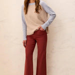 Tribal Comfort Stretch Wide Leg Pull-On Pants | Henna - Juli's Wearable Art