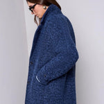 Tribal Cozy Cocoon Drop Shoulder Collared Coat | After Midnight - Juli's Wearable Art