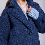 Tribal Cozy Cocoon Drop Shoulder Collared Coat | After Midnight - Juli's Wearable Art