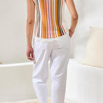 Tribal Crew Neck Sleeveless Sweater - Juli's Wearable Art
