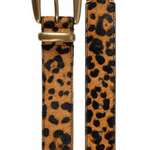 Tribal Dakota Haircalf & Suede Belt | Cheetah - Juli's Wearable Art