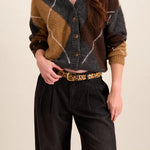 Tribal Dakota Haircalf & Suede Belt | Cheetah - Juli's Wearable Art