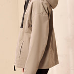 Tribal Hydrochromatic Hooded Zip-Up Rain Jacket - Juli's Wearable Art