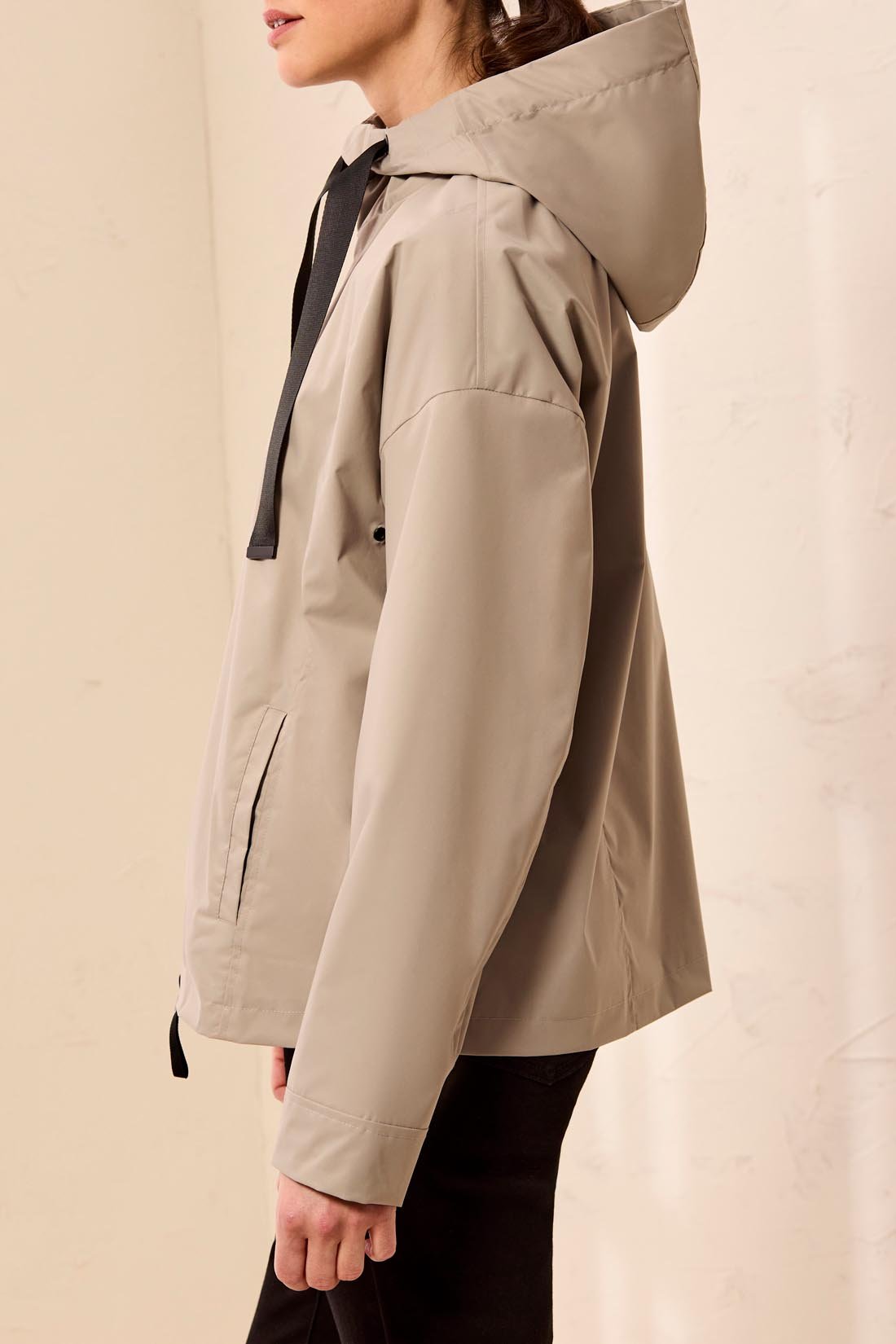 Tribal Hydrochromatic Hooded Zip-Up Rain Jacket - Juli's Wearable Art